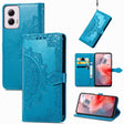 For Motorola Moto G Power 2024 Mandala Flower Embossed Leather Phone Case(Blue) - Motorola Cases by PMC Jewellery | Online Shopping South Africa | PMC Jewellery | Buy Now Pay Later Mobicred