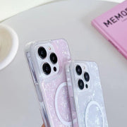 For iPhone 15 Shell Texture MagSafe TPU Phone Case(Dazzling)