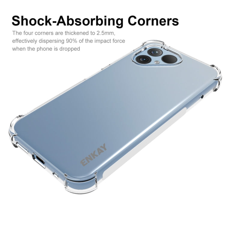 For Fairphone 5 ENKAY Hat-Prince Transparent TPU Shockproof Phone Case