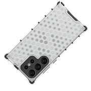 For Samsung Galaxy S24 Ultra 5G Shockproof Honeycomb Phone Case(Black)