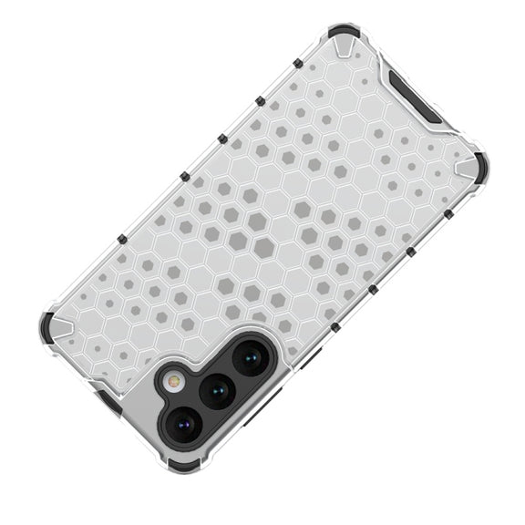 For Samsung Galaxy S24+ 5G Shockproof Honeycomb Phone Case(Black)