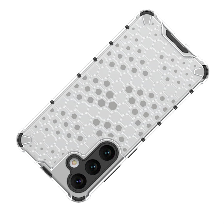 For Samsung Galaxy S24+ 5G Shockproof Honeycomb Phone Case(Red)
