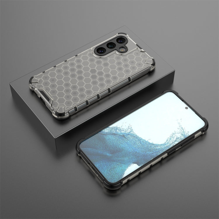 For Samsung Galaxy S24 5G Shockproof Honeycomb Phone Case(Black)
