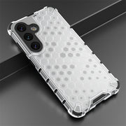 For Samsung Galaxy S24 5G Shockproof Honeycomb Phone Case(White)