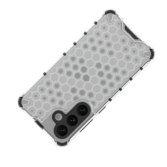 For Samsung Galaxy S24 5G Shockproof Honeycomb Phone Case(Red)