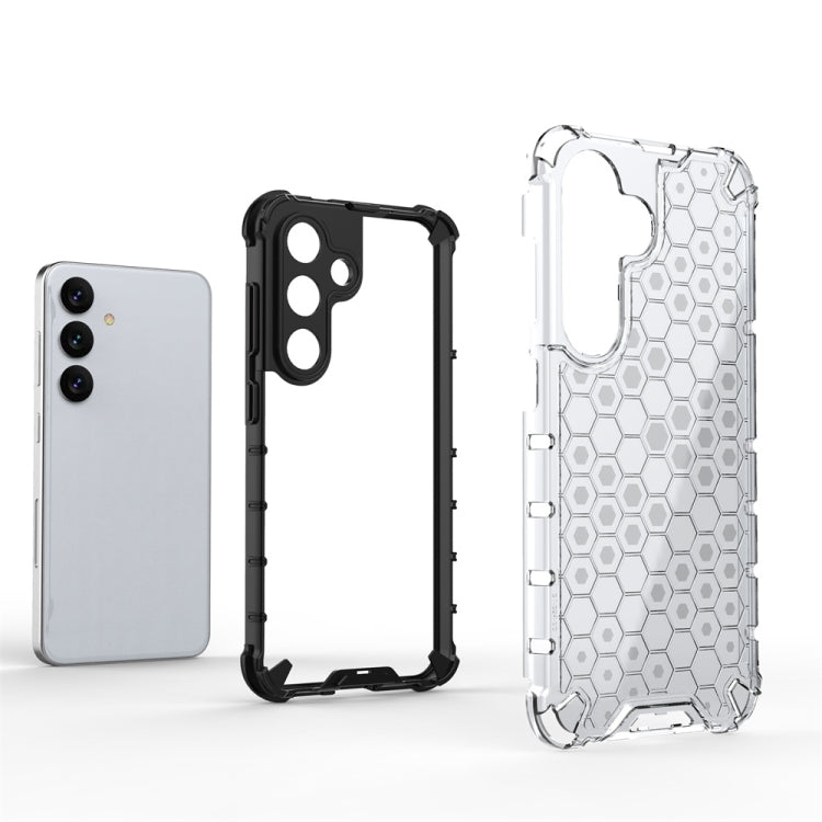 For Samsung Galaxy S24 5G Shockproof Honeycomb Phone Case(Green)