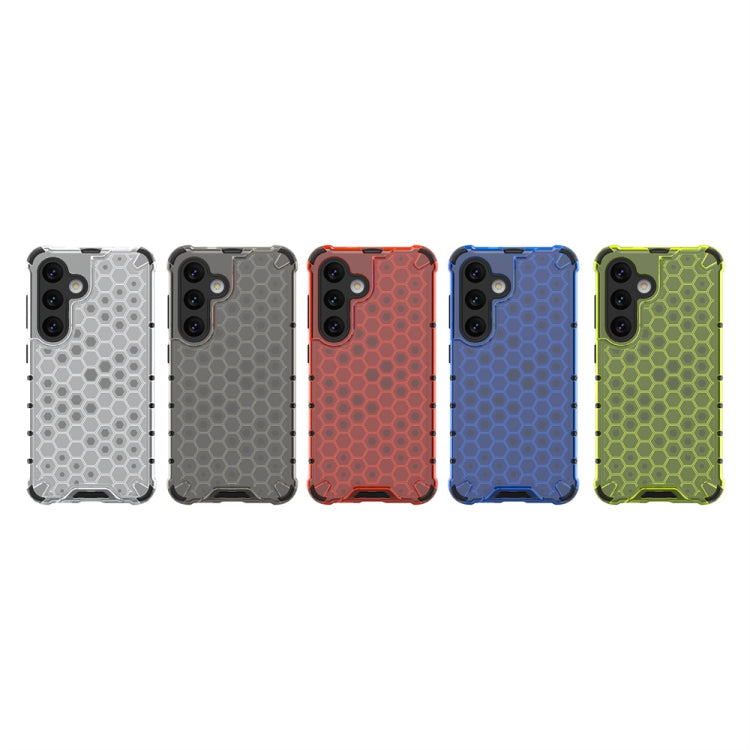 For Samsung Galaxy S24 5G Shockproof Honeycomb Phone Case(Blue)