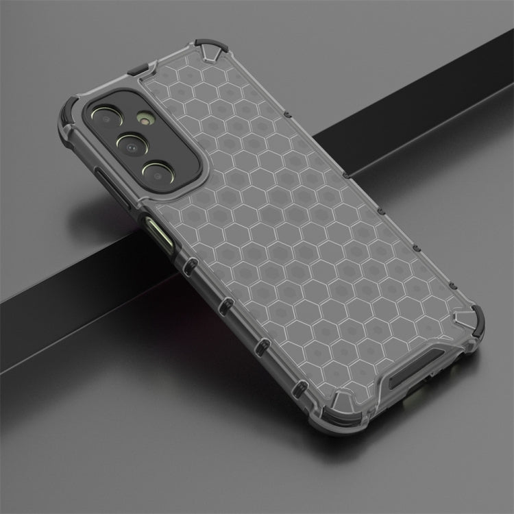 For Samsung Galaxy A25 5G Shockproof Honeycomb Phone Case(Black)
