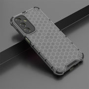 For Samsung Galaxy A25 5G Shockproof Honeycomb Phone Case(Black)