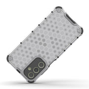 For Samsung Galaxy A25 5G Shockproof Honeycomb Phone Case(Black)