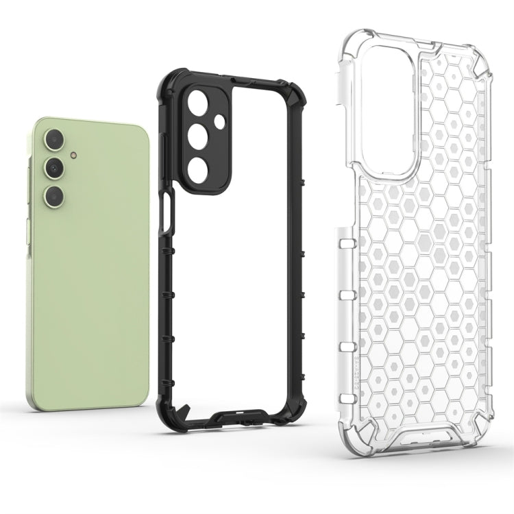 For Samsung Galaxy A25 5G Shockproof Honeycomb Phone Case(Green)