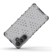 For Samsung Galaxy A55 Shockproof Honeycomb Phone Case(White)