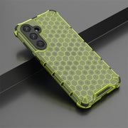 For Samsung Galaxy A55 Shockproof Honeycomb Phone Case(Green)