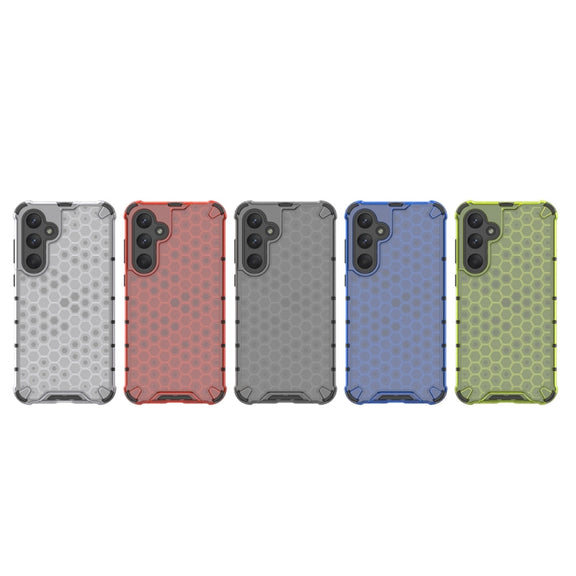 For Samsung Galaxy A55 Shockproof Honeycomb Phone Case(Green)