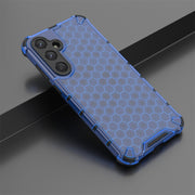 For Samsung Galaxy A55 Shockproof Honeycomb Phone Case(Blue)