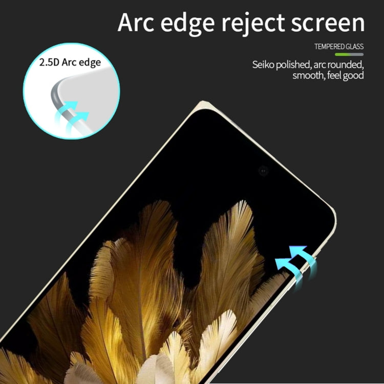 For OPPO Find N3 MOFI 9H 2.5D Full Screen Tempered Glass Film(Black)