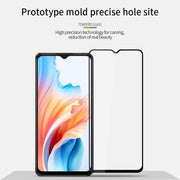 For OPPO A59 2023 MOFI 9H 2.5D Full Screen Tempered Glass Film(Black)