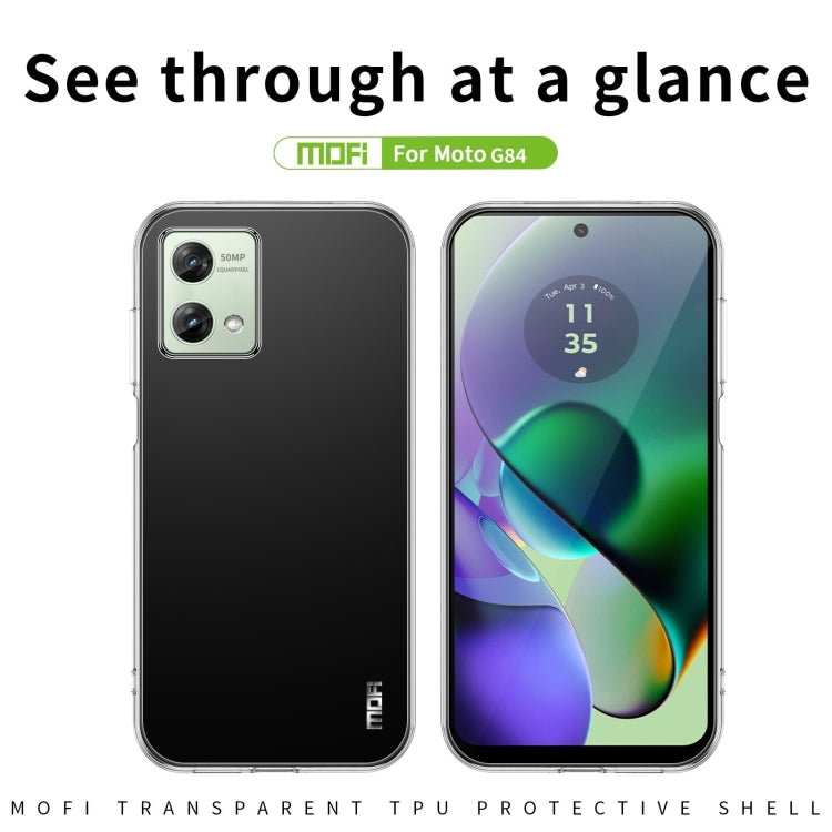 For Motorola Moto G84 MOFI Ming Series Ultra-thin TPU Phone Case(Transparent)