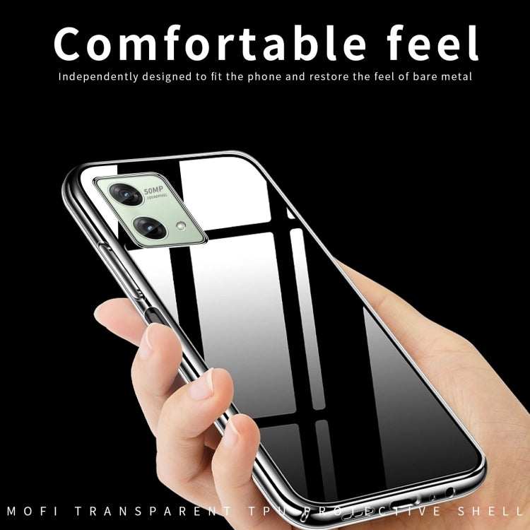 For Motorola Moto G84 MOFI Ming Series Ultra-thin TPU Phone Case(Transparent)