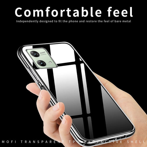 For Motorola Moto G84 MOFI Ming Series Ultra-thin TPU Phone Case(Transparent)