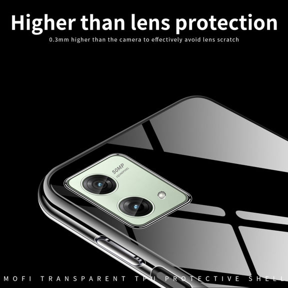 For Motorola Moto G84 MOFI Ming Series Ultra-thin TPU Phone Case(Transparent)