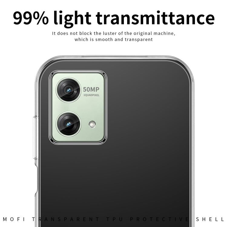 For Motorola Moto G84 MOFI Ming Series Ultra-thin TPU Phone Case(Transparent)