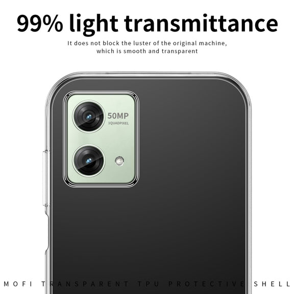 For Motorola Moto G84 MOFI Ming Series Ultra-thin TPU Phone Case(Transparent)