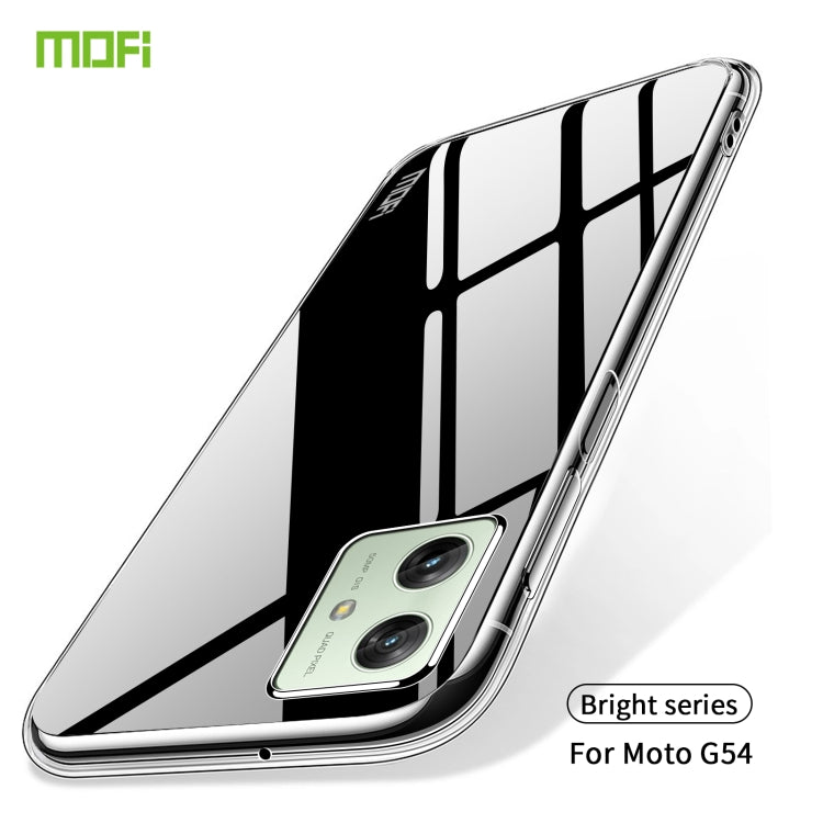 For Motorola Moto G54 MOFI Ming Series Ultra-thin TPU Phone Case(Transparent)