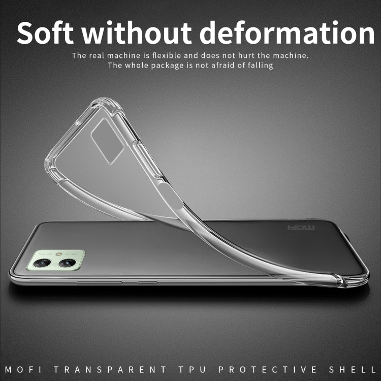 For Motorola Moto G54 MOFI Ming Series Ultra-thin TPU Phone Case(Transparent)