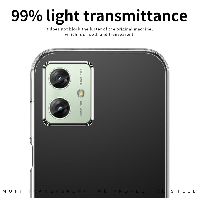 For Motorola Moto G54 MOFI Ming Series Ultra-thin TPU Phone Case(Transparent)