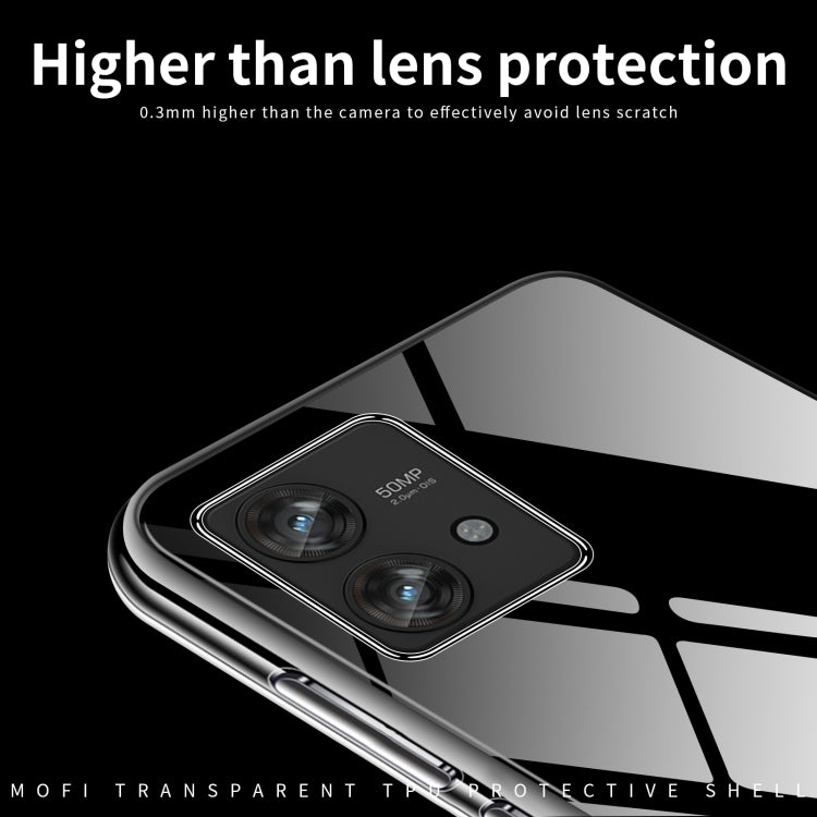 For Motorola Edge 40 Neo MOFI Ming Series Ultra-thin TPU Phone Case(Transparent)