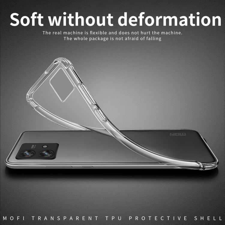 For Motorola Edge 40 5G MOFI Ming Series Ultra-thin TPU Phone Case(Transparent)