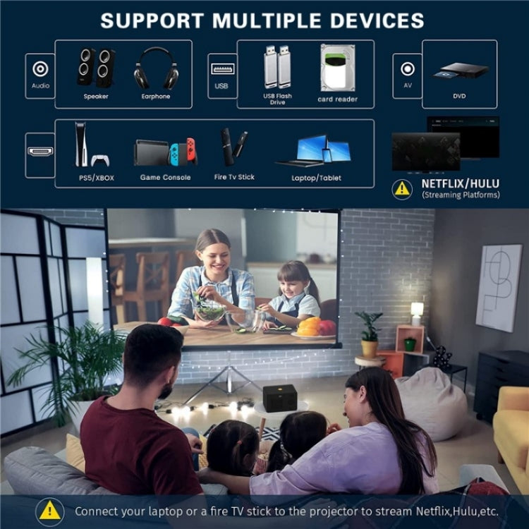 Y7 Portable HD Projector Media Player(UK Plug)