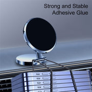 G158 360-Degree Rotating Metal Phone Stand Dashboard Folding Magnetic Car Mount(Gray)
