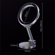 G118 1080-Degree Rotating Folding Magnetic Phone Holder Dashboard Suction Cup Car Mount(Grey)