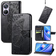 For Blackview A200 Pro Butterfly Love Flower Embossed Leather Phone Case(Black) - More Brand by PMC TechLife | Online Shopping South Africa | PMC TechLife
