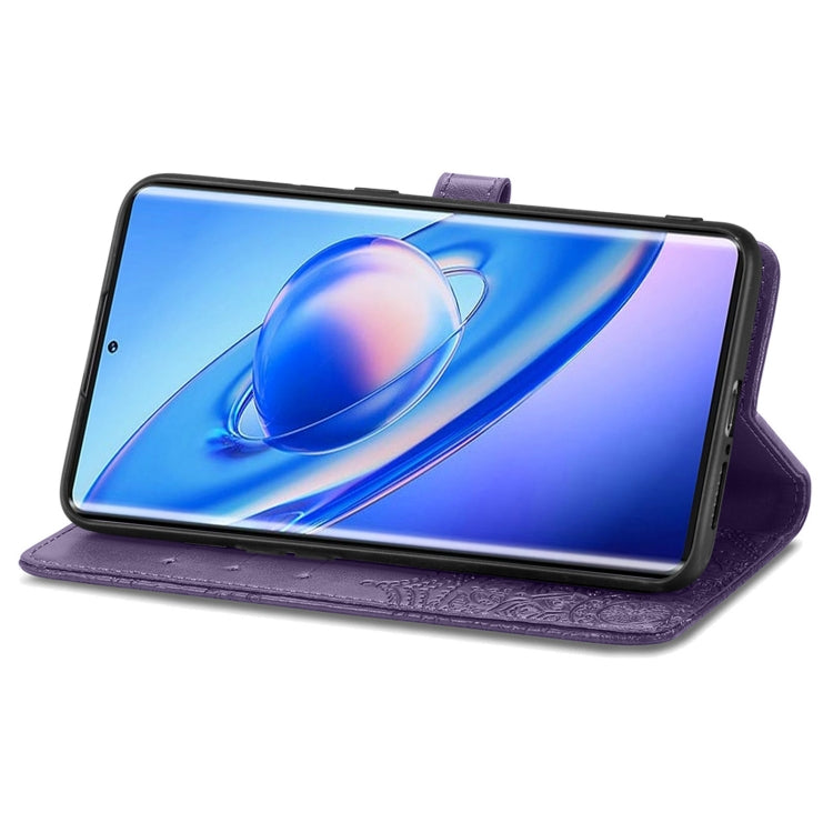 For Blackview A200 Pro Mandala Flower Embossed Leather Phone Case(Purple)