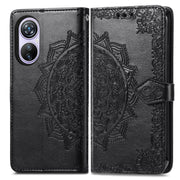 For Blackview A200 Pro Mandala Flower Embossed Leather Phone Case(Black)
