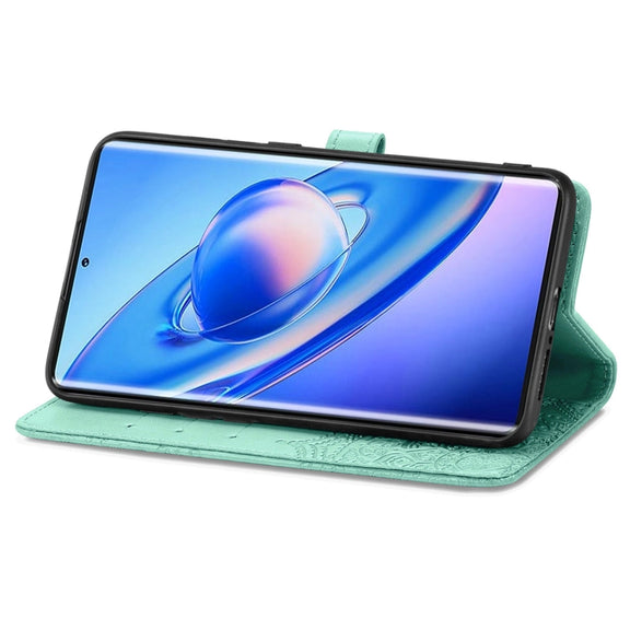 For Blackview A200 Pro Mandala Flower Embossed Leather Phone Case(Green)