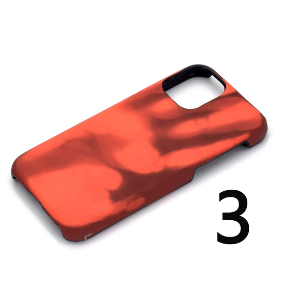 For iPhone 15 Pro Thermal Sensor Discoloration Silicone Phone Case(Black Green)