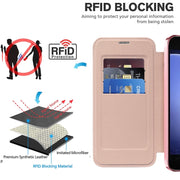 For Samsung Galaxy S23 FE 5G MagSafe Magnetic RFID Anti-theft Leather Phone Case(Pink)