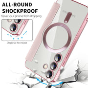 For Samsung Galaxy S25 5G Shield MagSafe RFID Anti-theft Leather Phone Case(Pink)