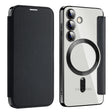 For Samsung Galaxy S25+ 5G Shield MagSafe RFID Anti-theft Leather Phone Case(Black) - Galaxy S25+ 5G Cases by PMC Jewellery | Online Shopping South Africa | PMC Jewellery | Buy Now Pay Later Mobicred