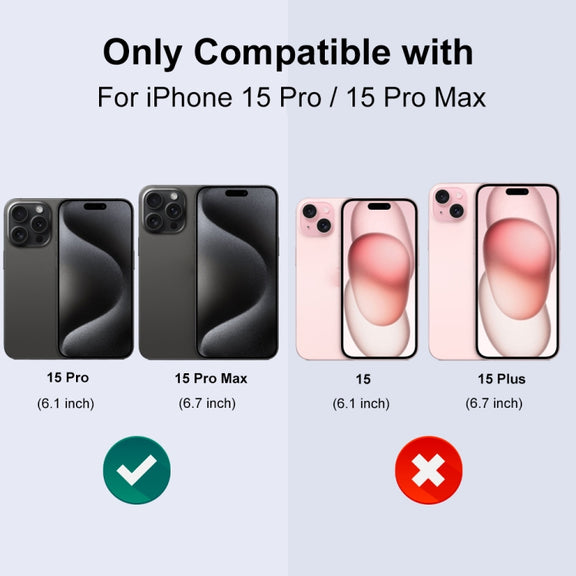 For iPhone 15 Pro / 15 Pro Max NORTHJO Camera Lens Protector Tempered Glass CD Vein Metal Ring Film(Silver)