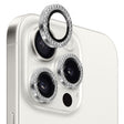 For iPhone 15 Pro / 15 Pro Max NORTHJO Camera Lens Protector Tempered Glass Metal Rhinestone Ring Film(Silver) - iPhone 15 Pro Tempered Glass by NORTHJO | Online Shopping South Africa | PMC TechLife | Buy Now Pay Later Mobicred