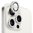 For iPhone 15 Pro / 15 Pro Max NORTHJO Camera Lens Protector Tempered Glass Bling Glitter Metal Ring Film(Silver) - free shipping - PMC TechLife - Order now!