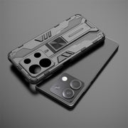 For Redmi Note 13 5G Supersonic Armor PC Hybrid TPU Phone Case(Blue)