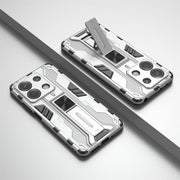 For Redmi Note 13 5G Supersonic Armor PC Hybrid TPU Phone Case(Silver)