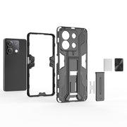 For Redmi Note 13 5G Supersonic Armor PC Hybrid TPU Phone Case(Grey)