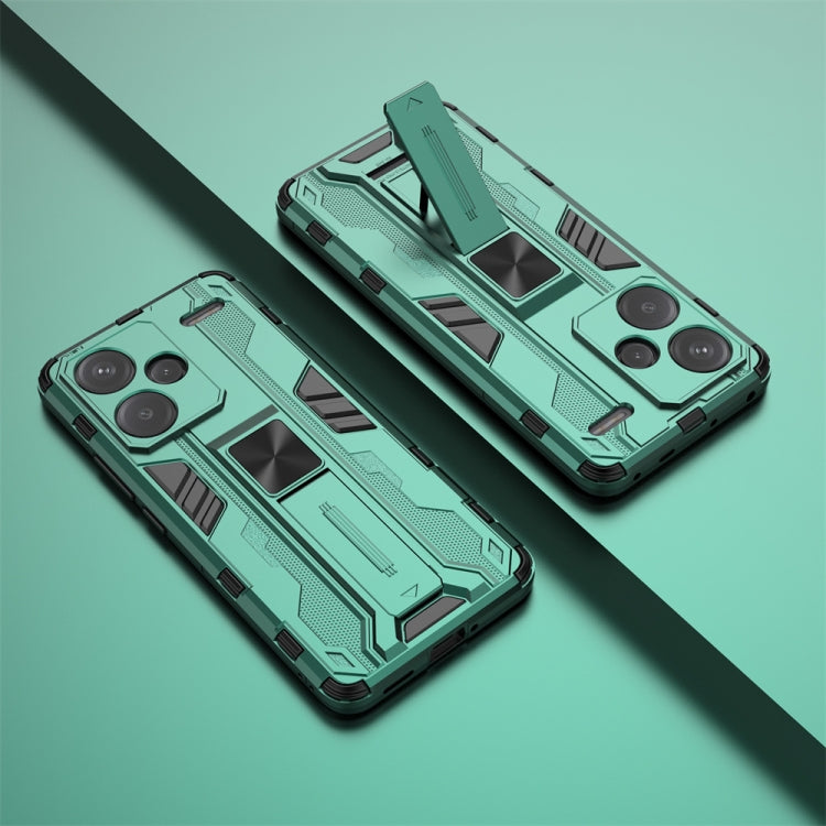 For Redmi Note 13 Pro+ Supersonic Armor PC Hybrid TPU Phone Case(Green)
